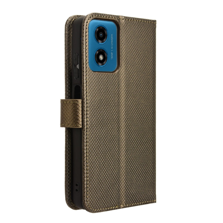 For Motorola Moto E14 / G04s / G24 Power Diamond Texture Leather Phone Case