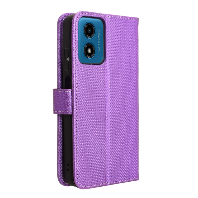 For Motorola Moto E14 / G04s / G24 Power Diamond Texture Leather Phone Case