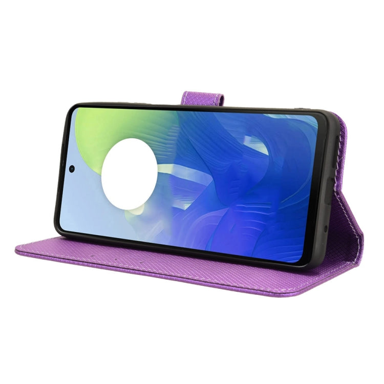 For Motorola Moto E14 / G04s / G24 Power Diamond Texture Leather Phone Case
