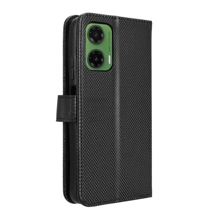 For Motorola Moto G35 5G Diamond Texture Leather Phone Case