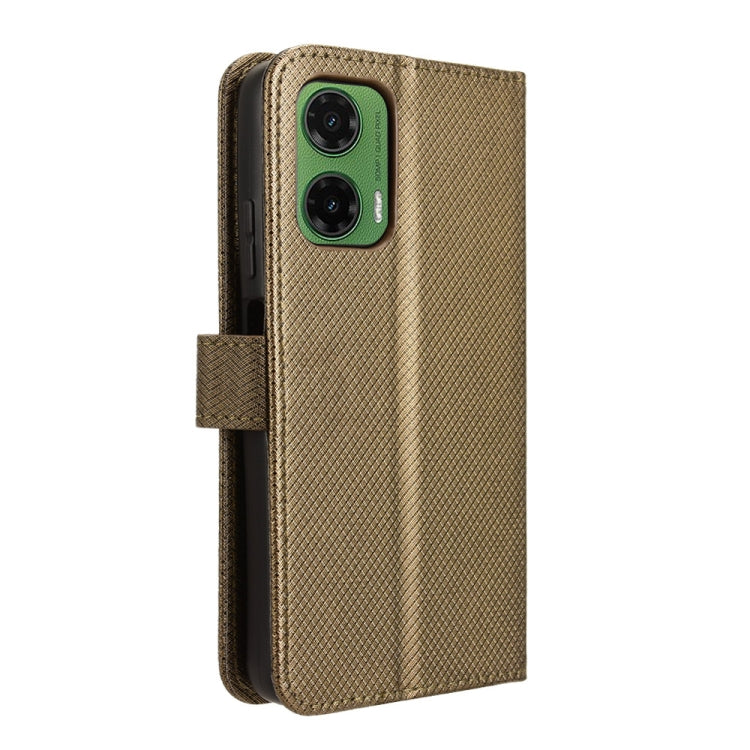 For Motorola Moto G35 5G Diamond Texture Leather Phone Case