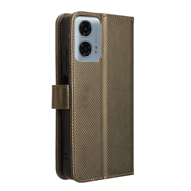 For Motorola Moto G45 5G Diamond Texture Leather Phone Case