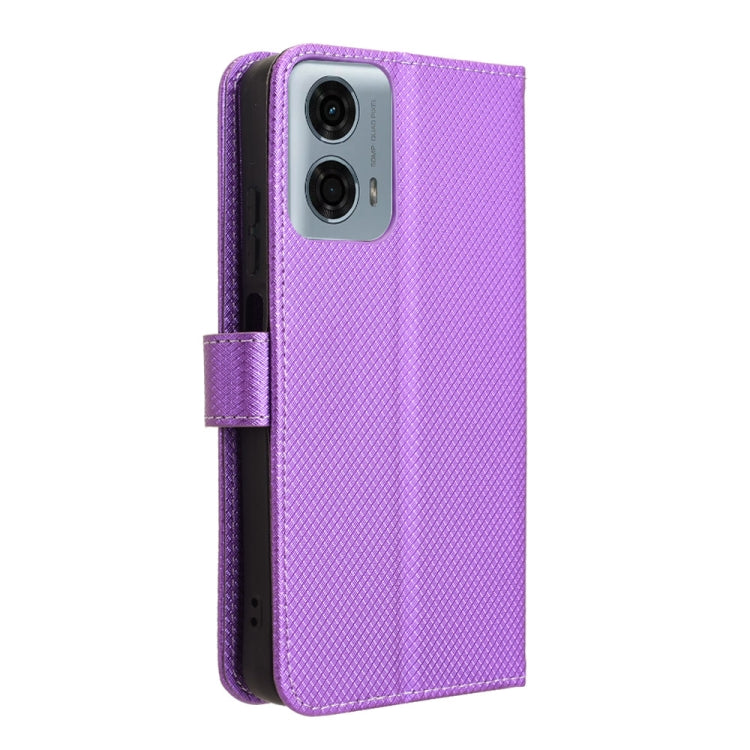 For Motorola Moto G45 5G Diamond Texture Leather Phone Case