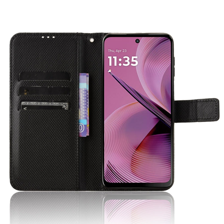 For Motorola Moto G55 5G Diamond Texture Leather Phone Case