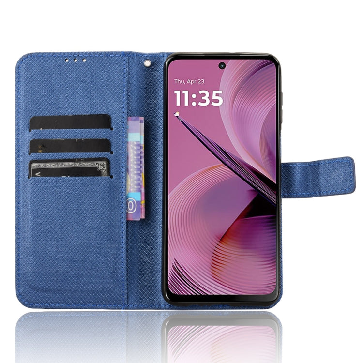 For Motorola Moto G55 5G Diamond Texture Leather Phone Case