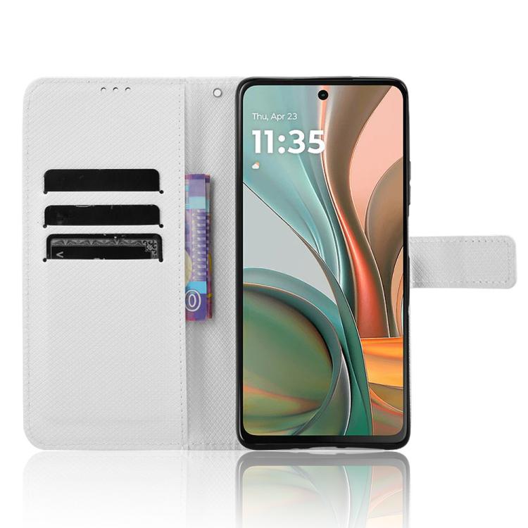 For Motorola Moto G75 5G Diamond Texture Leather Phone Case