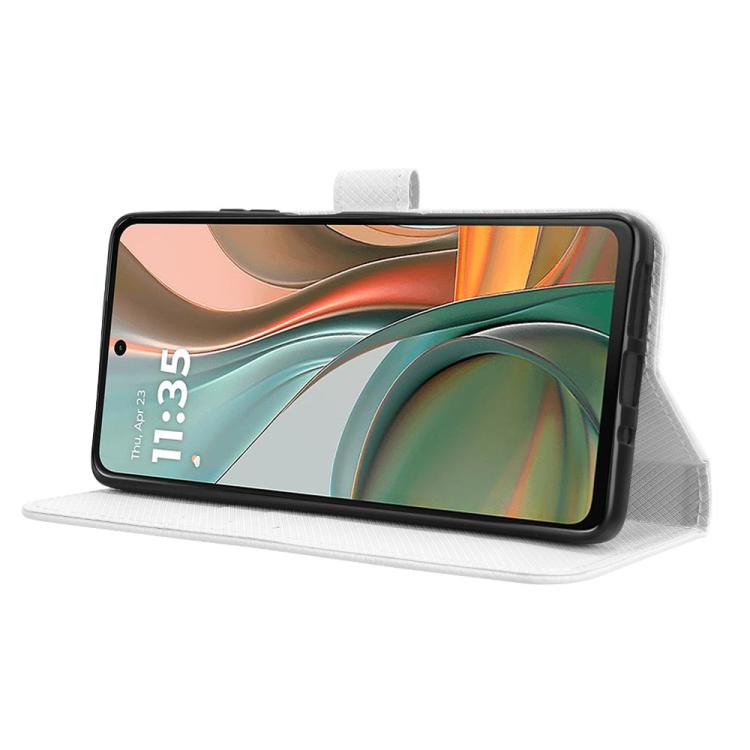 For Motorola Moto G75 5G Diamond Texture Leather Phone Case