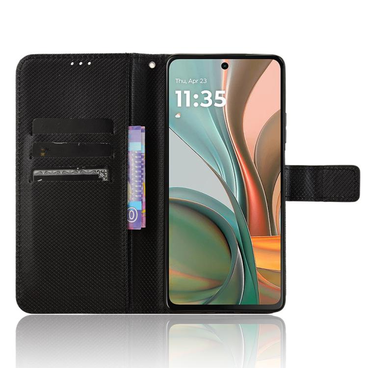 For Motorola Moto G75 5G Diamond Texture Leather Phone Case