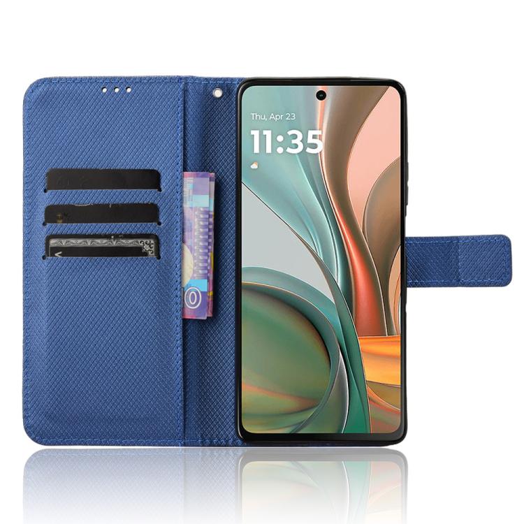 For Motorola Moto G75 5G Diamond Texture Leather Phone Case