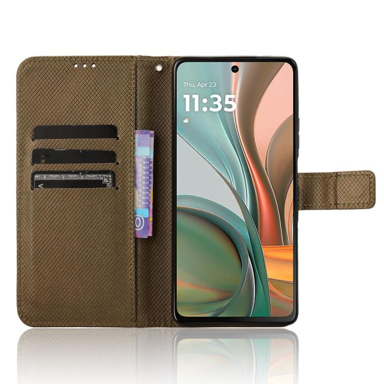 For Motorola Moto G75 5G Diamond Texture Leather Phone Case