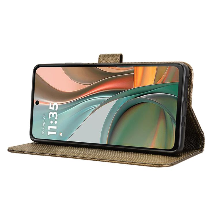 For Motorola Moto G75 5G Diamond Texture Leather Phone Case