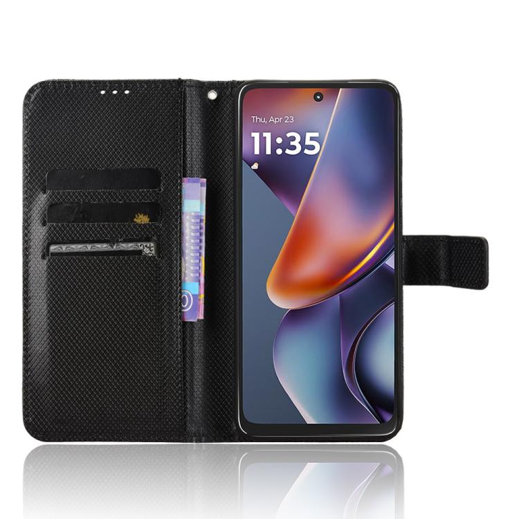 For Motorola Moto G 5G 2025 Diamond Texture Leather Phone Case