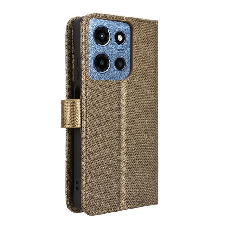 For Motorola Moto G 5G 2025 Diamond Texture Leather Phone Case