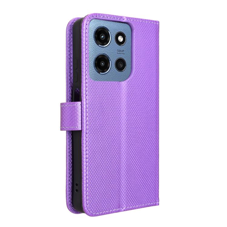 For Motorola Moto G Play 2025 Diamond Texture Leather Phone Case
