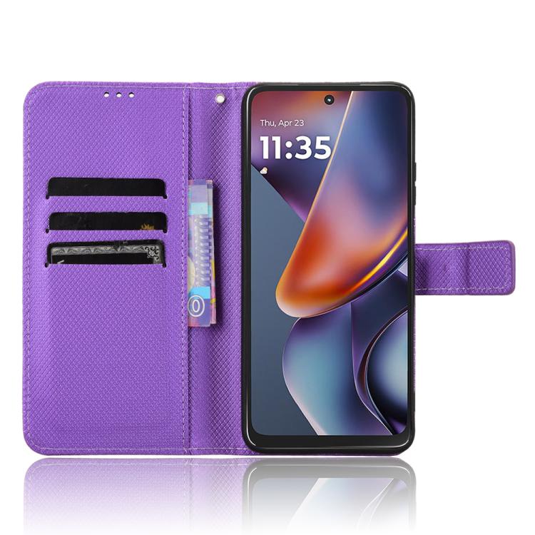 For Motorola Moto G Play 2025 Diamond Texture Leather Phone Case