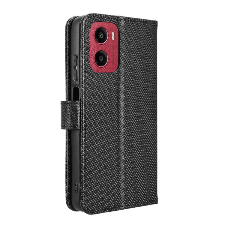 For Motorola Moto G05 4G / E15 4G Diamond Texture Leather Phone Case
