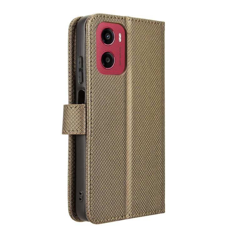 For Motorola Moto G05 4G / E15 4G Diamond Texture Leather Phone Case
