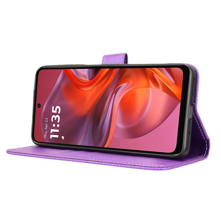 For Motorola Moto G05 4G / E15 4G Diamond Texture Leather Phone Case