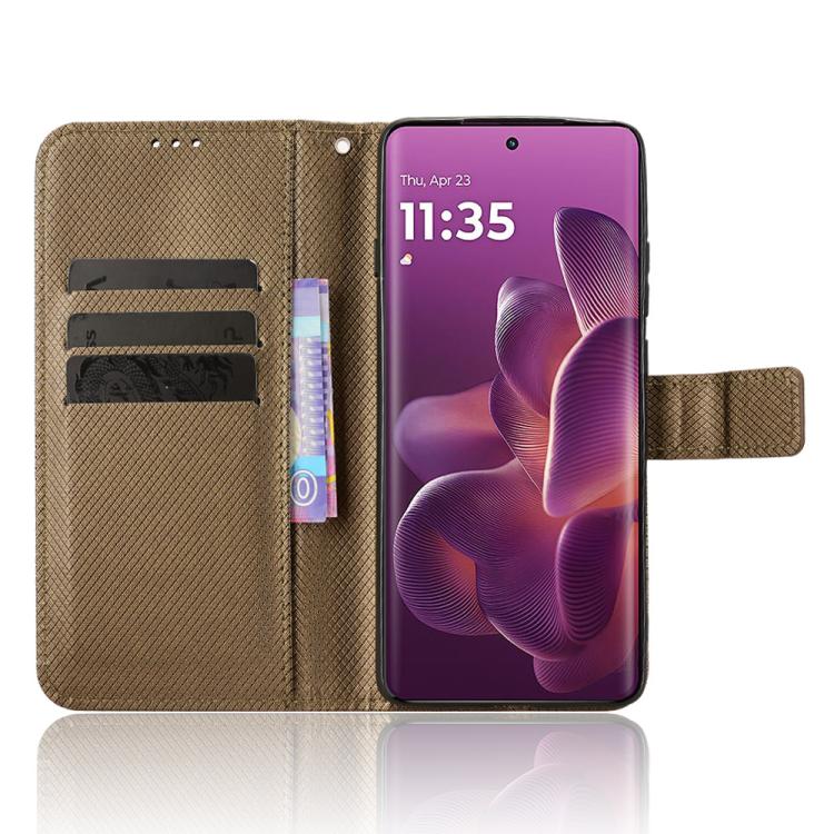 For Motorola Edge 60 Pro / 60s Pro 5G Diamond Texture Leather Phone Case