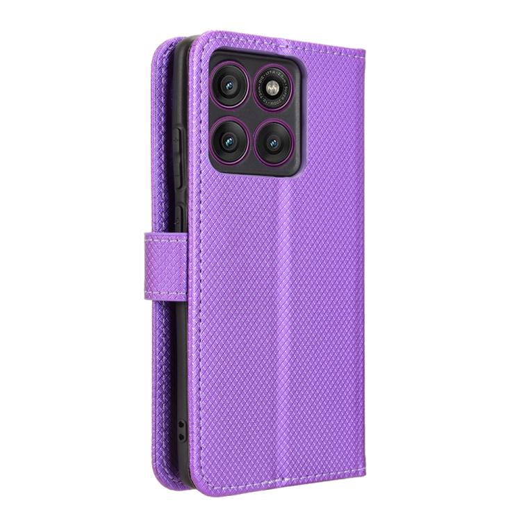 For Motorola Edge 60 Pro / 60s Pro 5G Diamond Texture Leather Phone Case