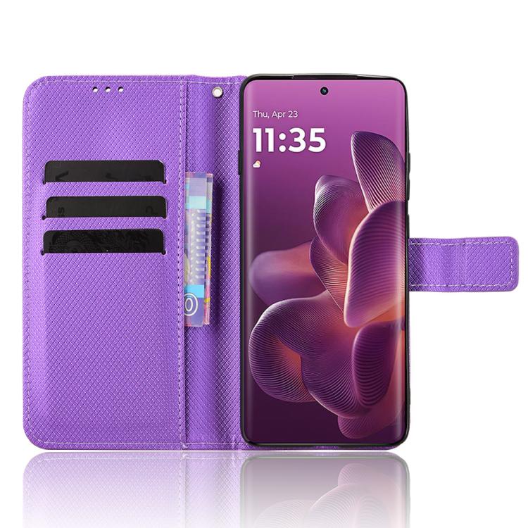 For Motorola Edge 60 Pro / 60s Pro 5G Diamond Texture Leather Phone Case