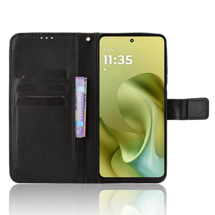 For Motorola Moto G86 5G Diamond Texture Leather Phone Case