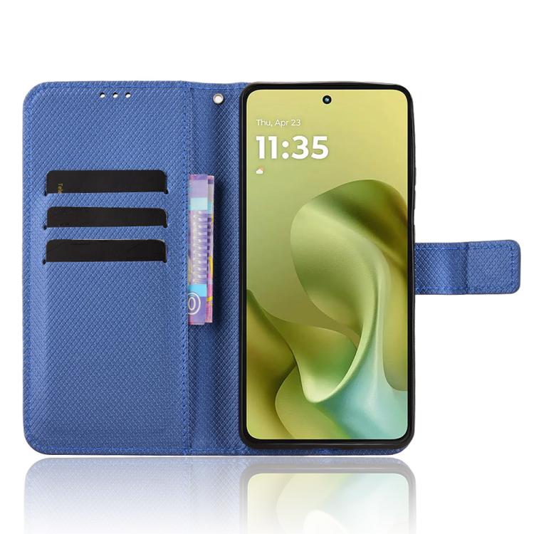 For Motorola Moto G86 5G Diamond Texture Leather Phone Case
