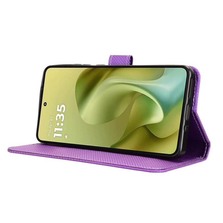 For Motorola Moto G86 Power 5G Diamond Texture Leather Phone Case