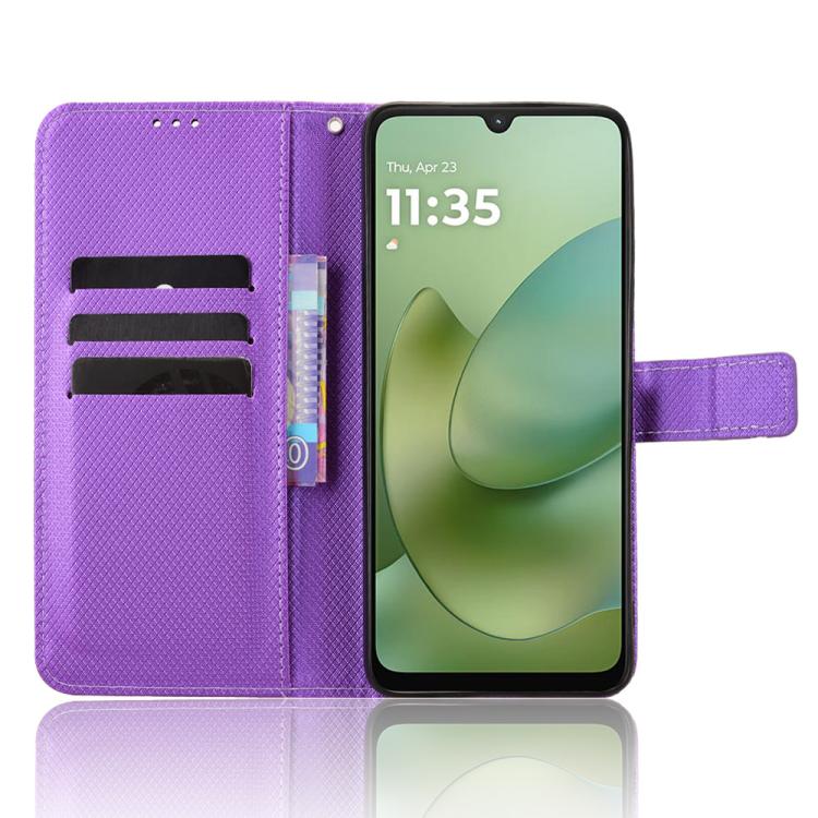 For Motorola Moto G06 / G06 Power Diamond Texture Leather Phone Case