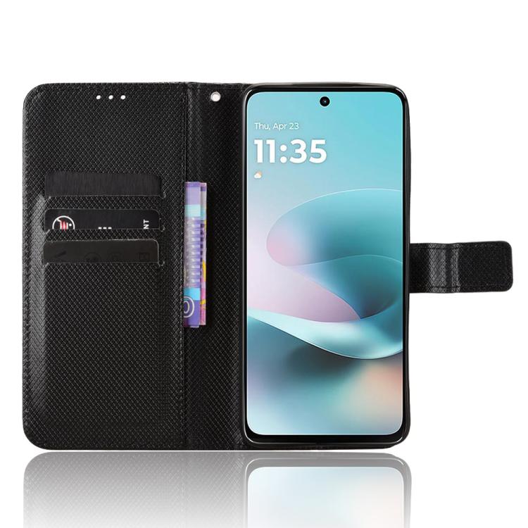 For Motorola Moto G67 Power / G57 Power Diamond Texture Leather Phone Case