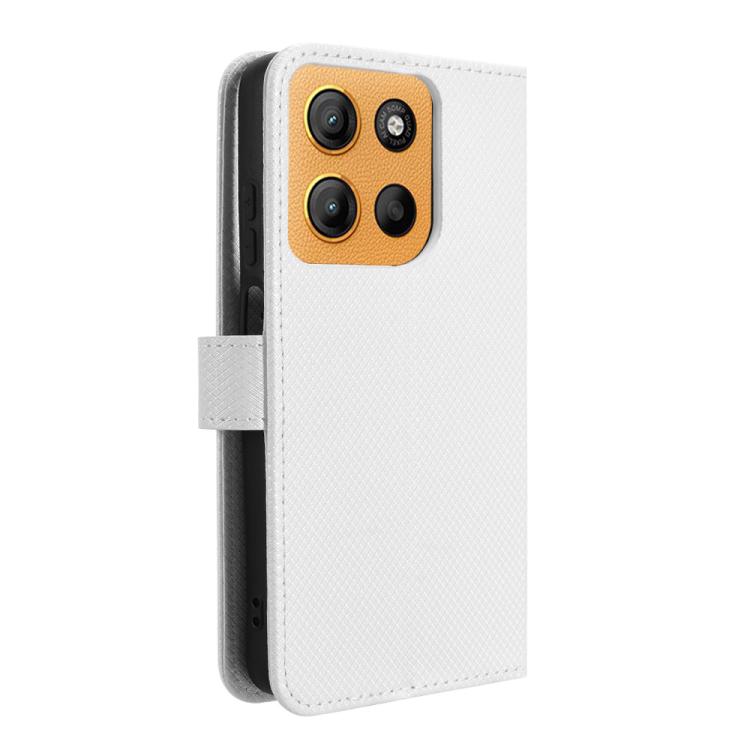For Motorola Moto G17 / G17 Power 4G Diamond Texture Leather Phone Case