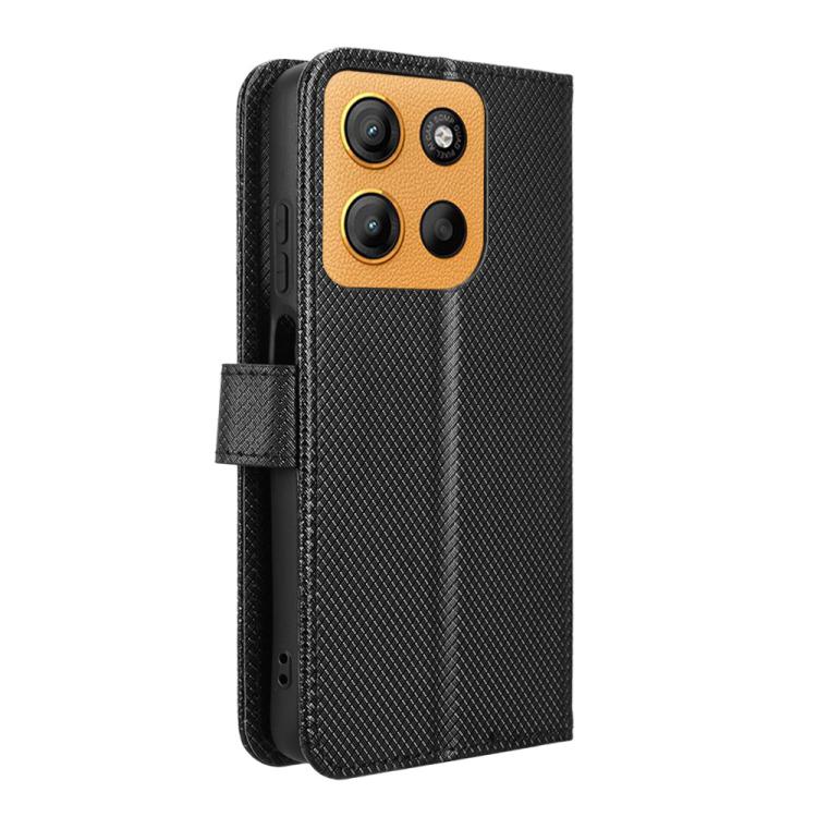 For Motorola Moto G17 / G17 Power 4G Diamond Texture Leather Phone Case