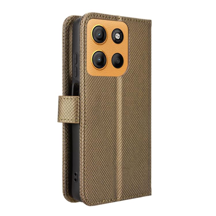 For Motorola Moto G17 / G17 Power 4G Diamond Texture Leather Phone Case