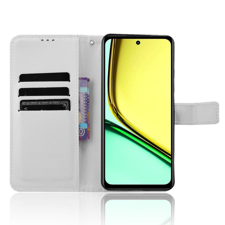For Realme 12 Lite 4G Diamond Texture Leather Phone Case