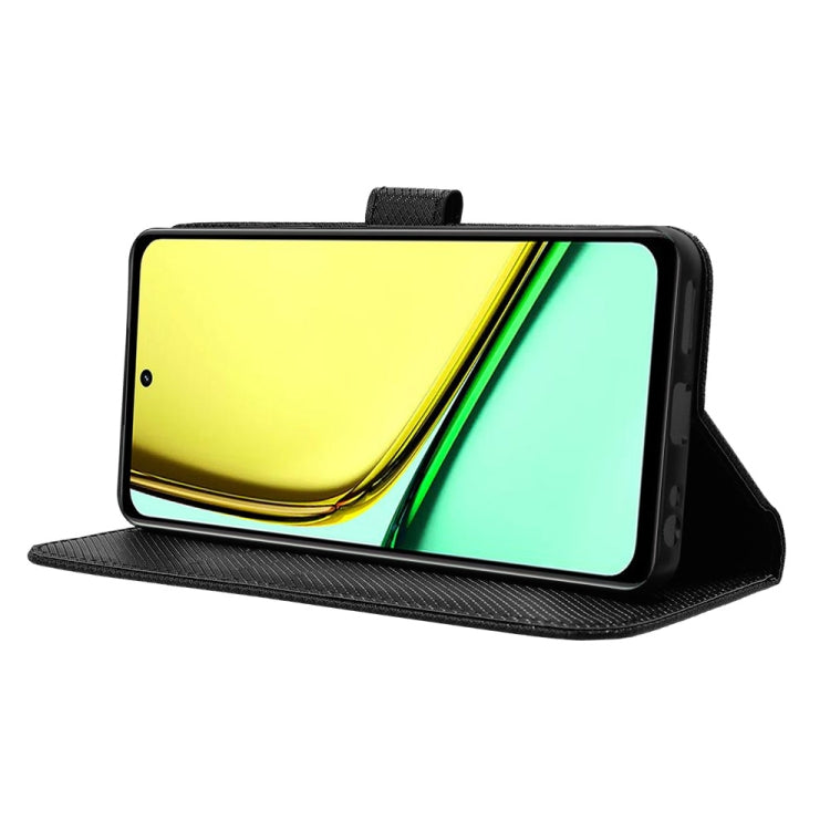 For Realme 12 Lite 4G Diamond Texture Leather Phone Case