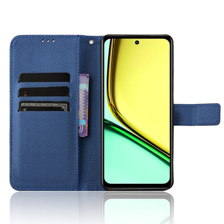 For Realme 12 Lite 4G Diamond Texture Leather Phone Case
