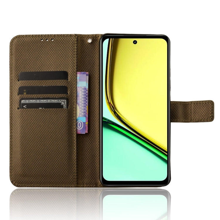 For Realme 12 Lite 4G Diamond Texture Leather Phone Case
