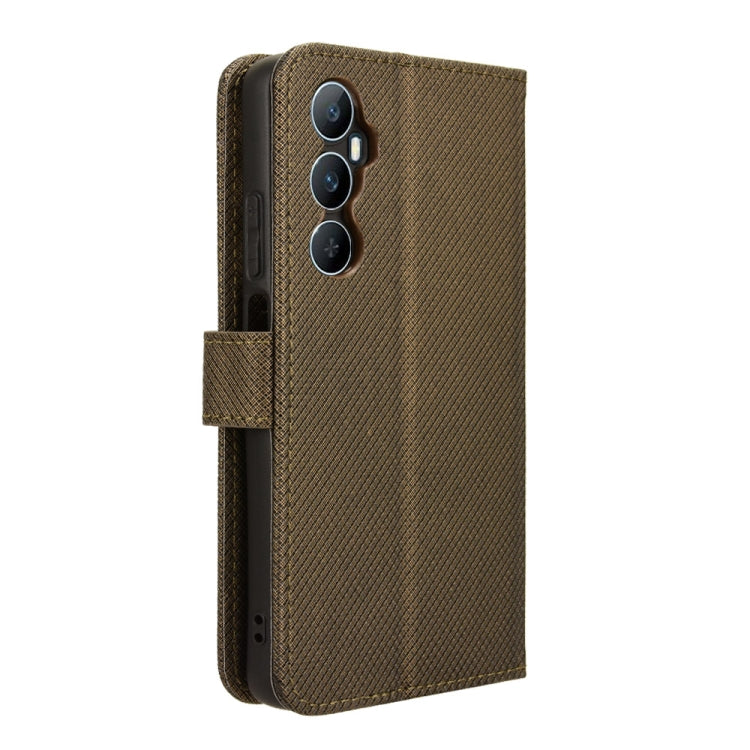 For Realme C65 4G Diamond Texture Leather Phone Case