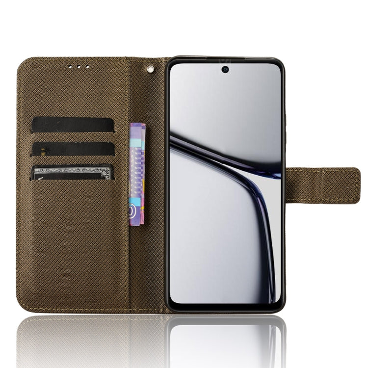 For Realme C65 4G Diamond Texture Leather Phone Case