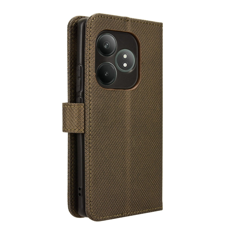 For Realme GT Neo6 SE 5G Diamond Texture Leather Phone Case