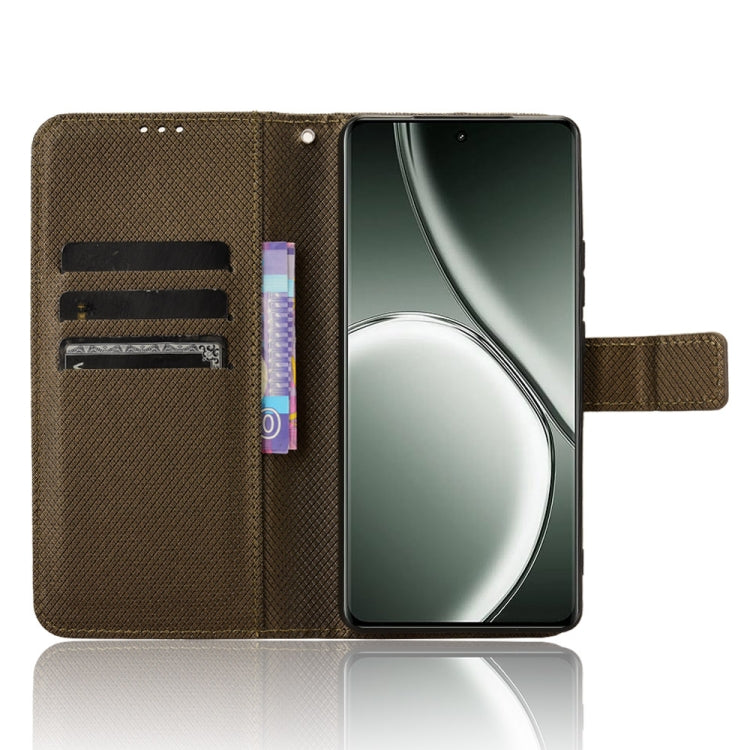 For Realme GT Neo6 SE 5G Diamond Texture Leather Phone Case