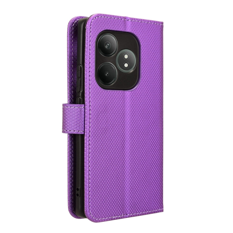 For Realme GT Neo6 SE 5G Diamond Texture Leather Phone Case