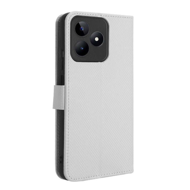 For Realme Note 50 4G Diamond Texture Leather Phone Case
