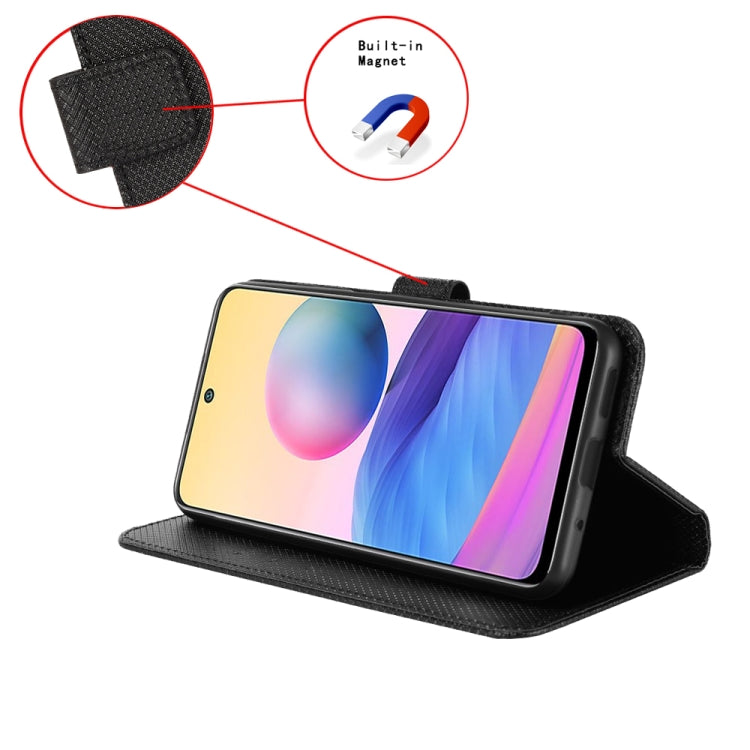 For Realme Note 50 4G Diamond Texture Leather Phone Case