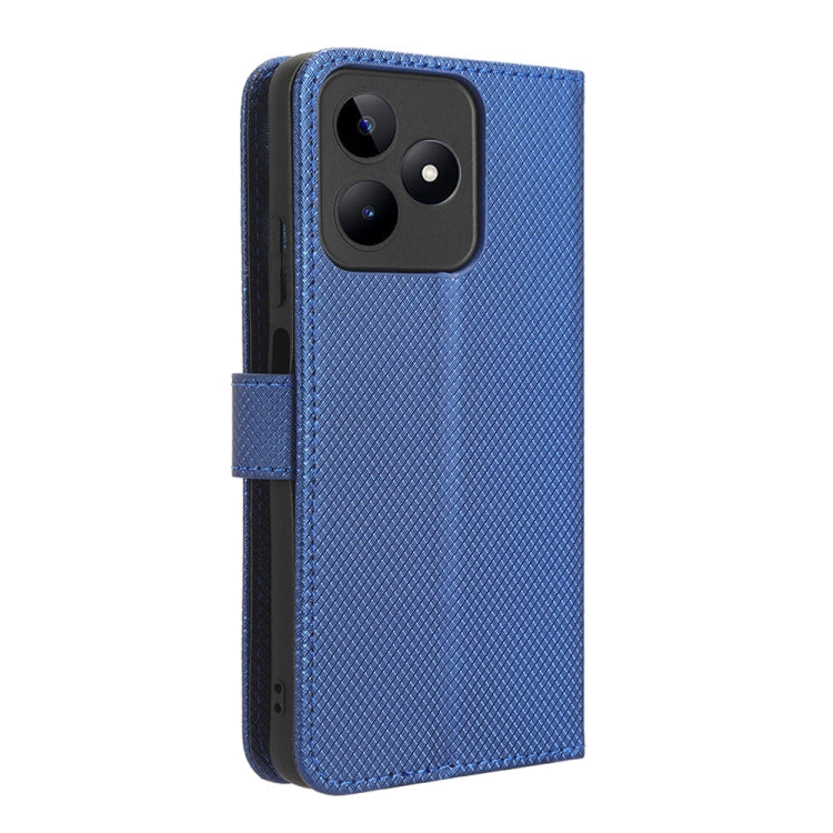 For Realme Note 50 4G Diamond Texture Leather Phone Case