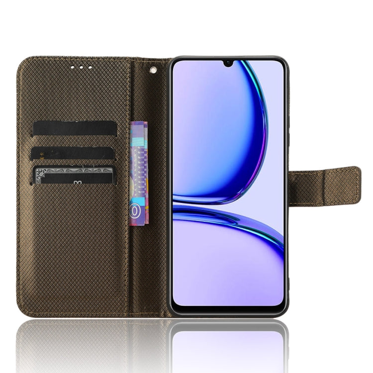 For Realme Note 50 4G Diamond Texture Leather Phone Case
