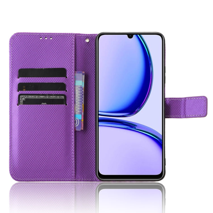 For Realme Note 50 4G Diamond Texture Leather Phone Case