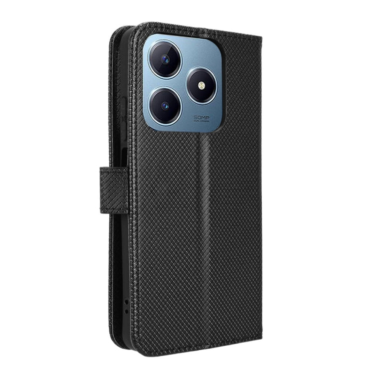 For Realme C63 4G / C61 4G / Narzo N63 4G Diamond Texture Leather Phone Case