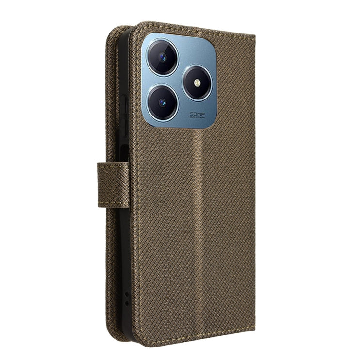 For Realme C63 4G / C61 4G / Narzo N63 4G Diamond Texture Leather Phone Case