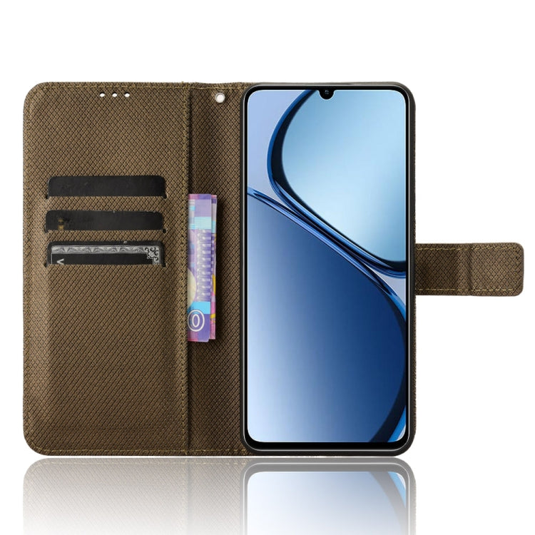 For Realme C63 4G / C61 4G / Narzo N63 4G Diamond Texture Leather Phone Case